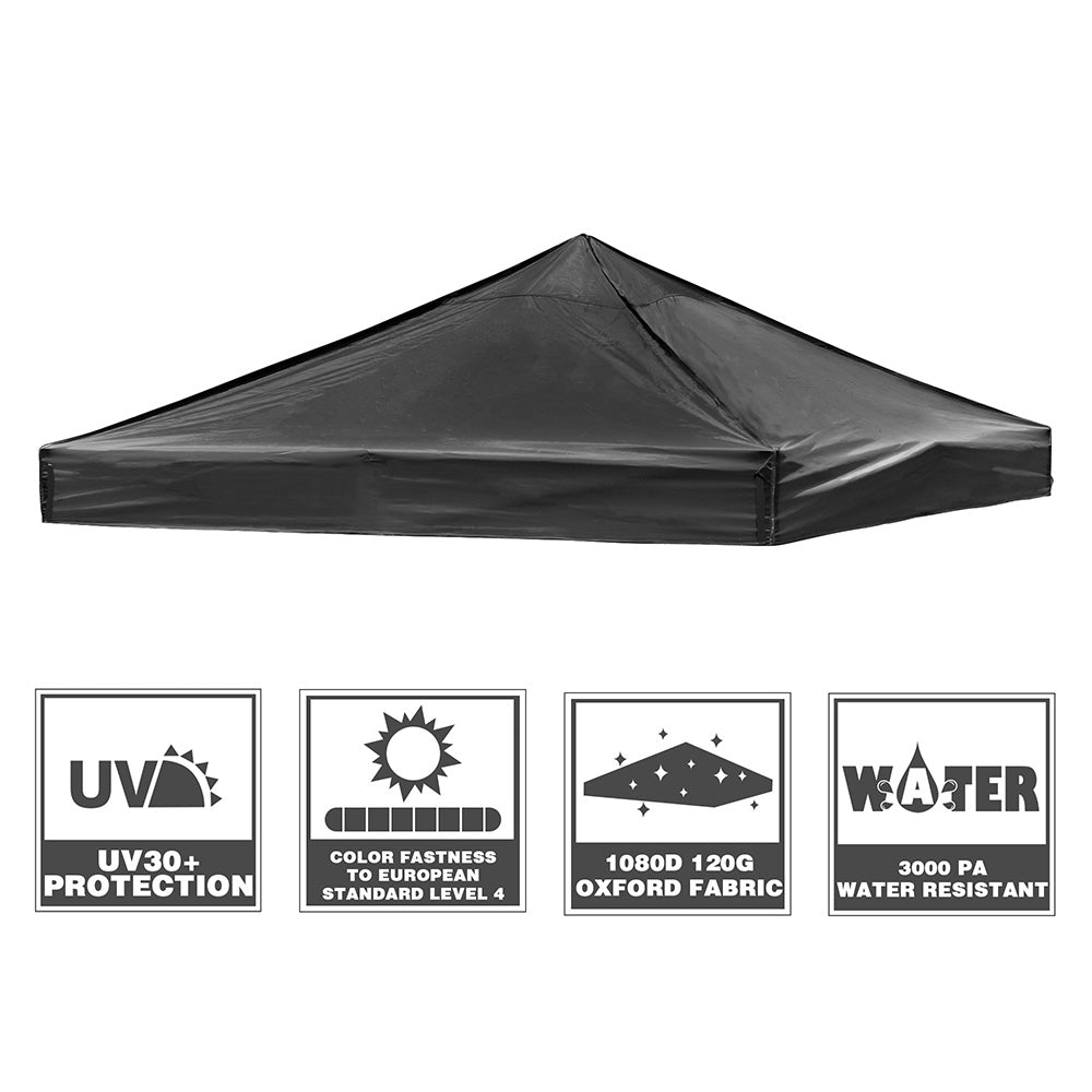 InstaHibit 10x10Ft Replacement Pop up Canopy Top Cover UV30+ Outdoor Yard Home