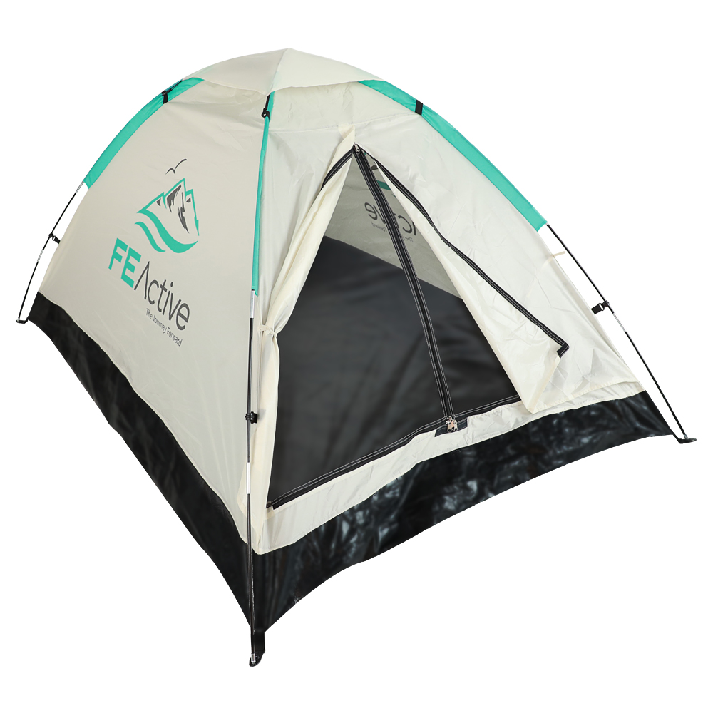 FE Active - 1 to 2 Person Tent with Screened Entrance and Easy Quick Setup That is Water Resistant for Outdoors， Camping， Backpacking， Hiking， Trekking | Designed in California， USA