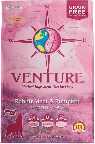 Earthborn Holistic Venture Limited Ingredient Grain-Free Rabbit Meal and Pumpkin Dry Dog Food