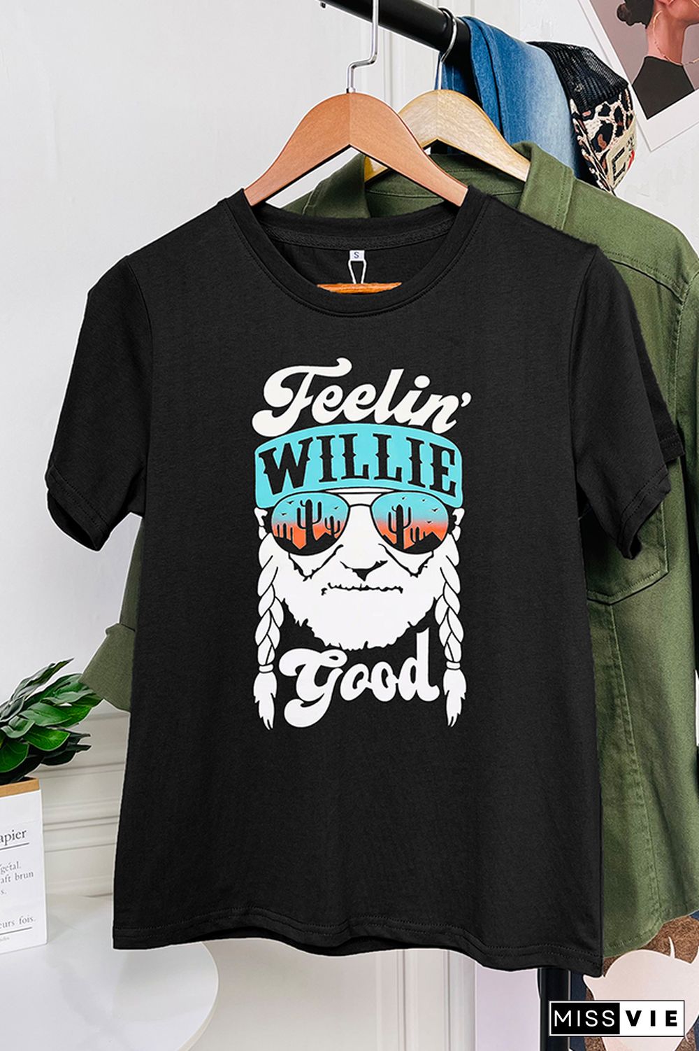 Feelin' Good Short Sleeve Graphic Tee Wholesale