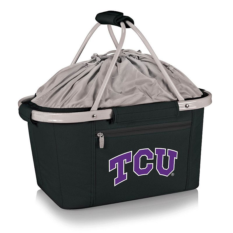 Picnic Time TCU Horned Frogs Metro Basket Collapsible Cooler Tote