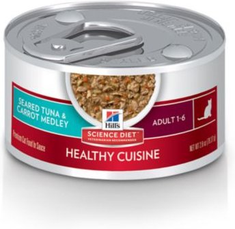 Hill's Science Diet Adult Healthy Cuisine Seared Tuna and Carrot Medley Canned Cat Food