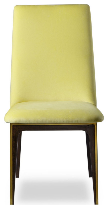 Sleake Dining Chair Canary Yellow   Modern   Dining Chairs   by Virgil Stanis Design  Houzz