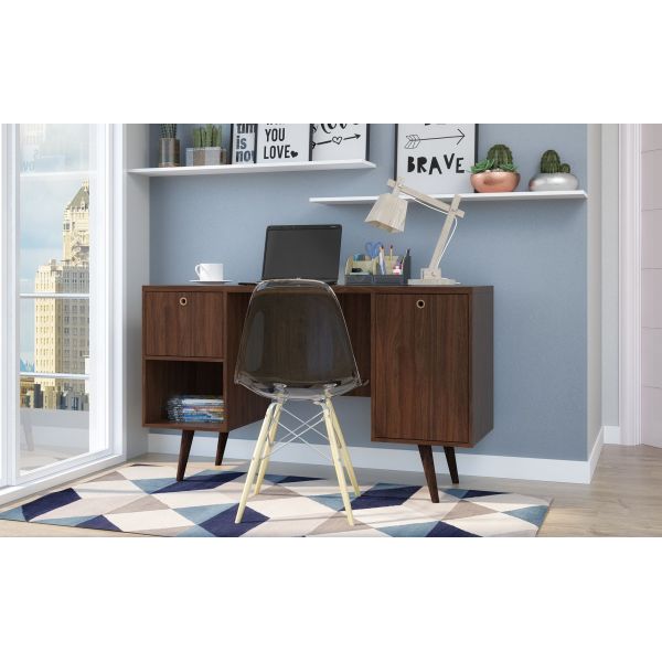 Edgar Office Desk in Dark Brown