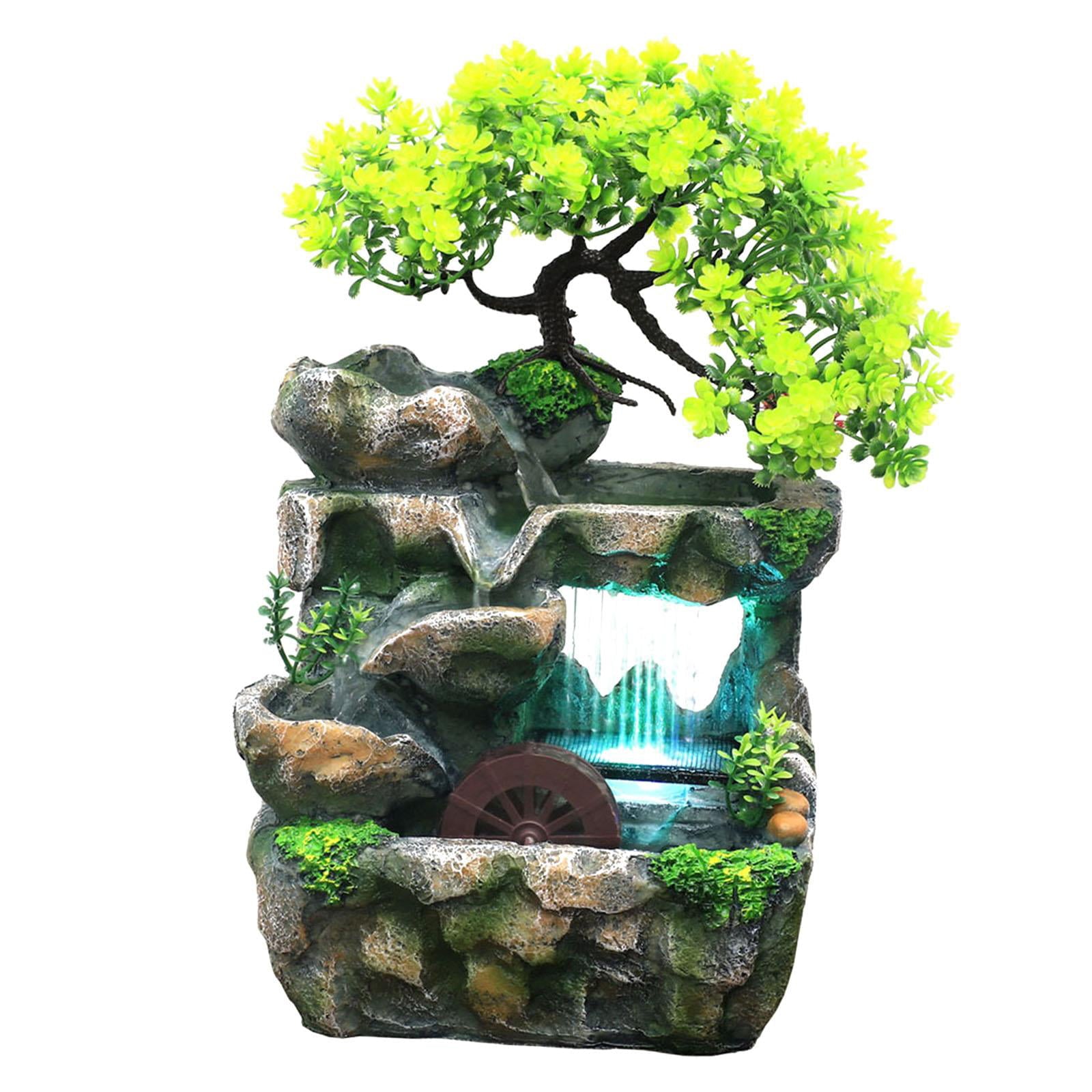 Indoor Water Fountains Crafts Table Rockery Waterfall Fountain Decor