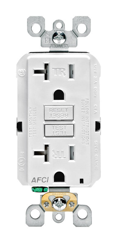 TR AFCI RECPT20A125V WHT