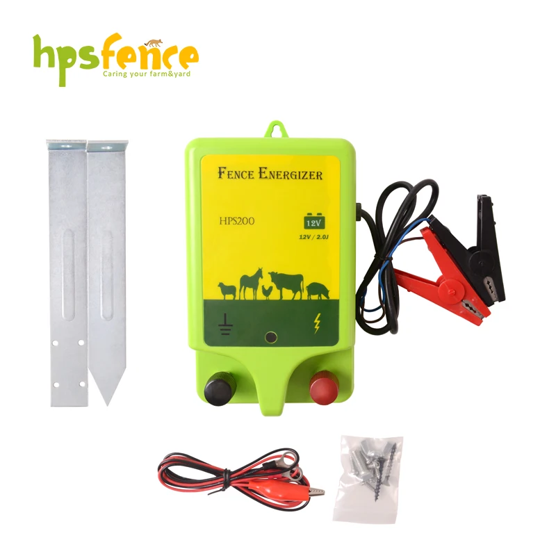 Waterproof cattle 12 v battery 2J Joule electric fence energizer