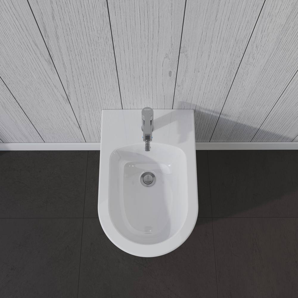 Duravit ME by Starck Round Wall-Mounted Bidet in White 2288150000