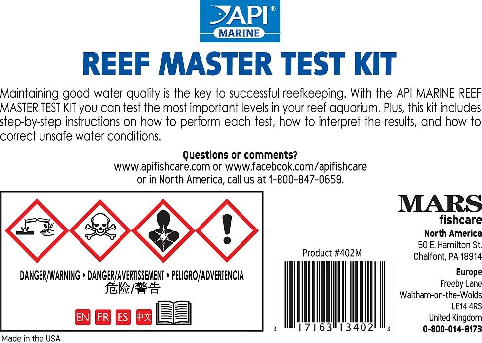 API Reef Aquarium Master Test Kit