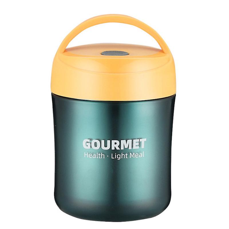 500ml Portable Stainless Steel Food Thermal Insulated Container Breakfast Lunchbox Leakproof Food Soup Thermal Cup Vacuum Flasks