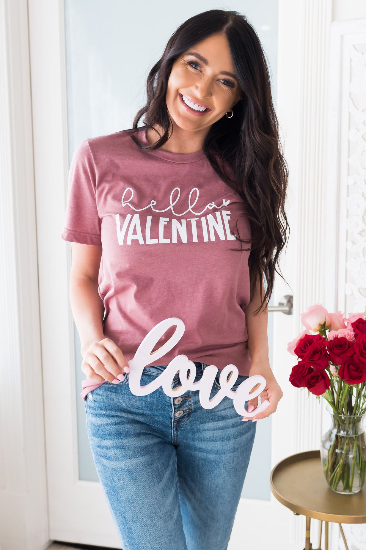 Hello Valentine Modest Tee