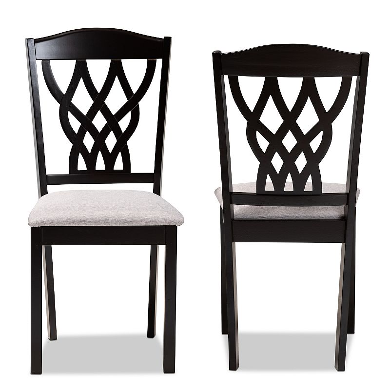 Baxton Studio Delilah Dining Chair 2-piece Set