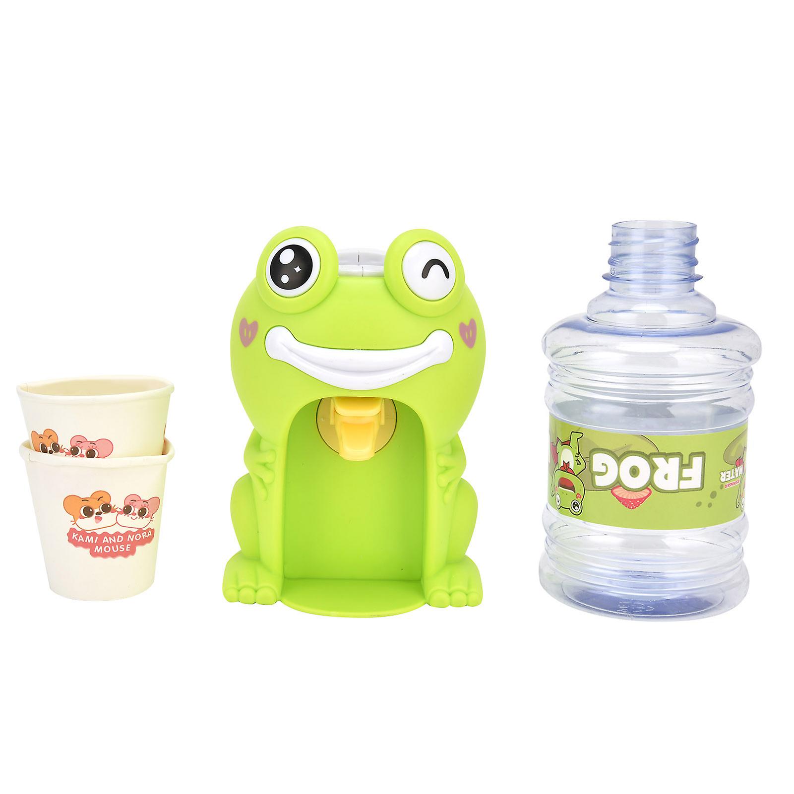 Mini Water Dispenser Cute Simulation Cartoon Kitchen Toy For Children Home Kitchengreen Frog