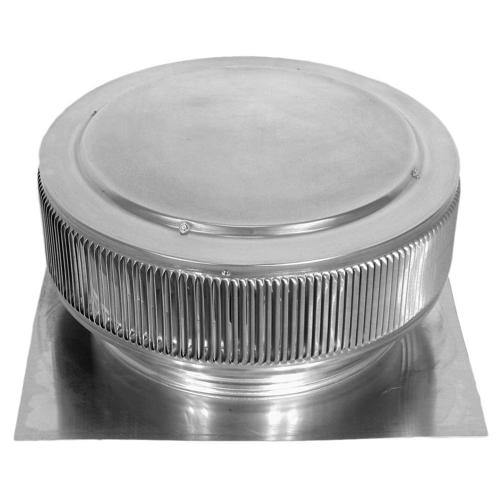 Active Ventilation 14 in. Mill Finish Aluminum Roof Vent No Moving Parts Wind Turbine AV-14-C2