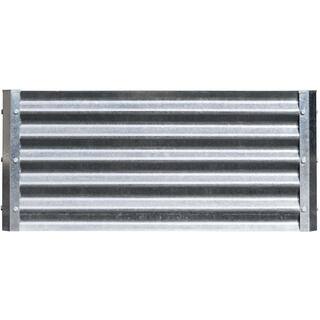 EarthMark Alto Series 40 in. x 40 in. x 17 in. Square Galvanized Metal Raised Garden Bed MGB-H043