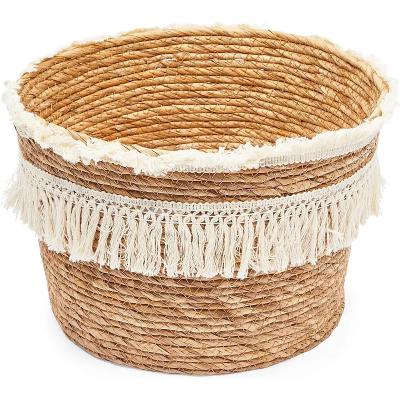 Okuna Outpost Woven Baskets for Storage， Round Basket (2 Sizes， 2 Pack)