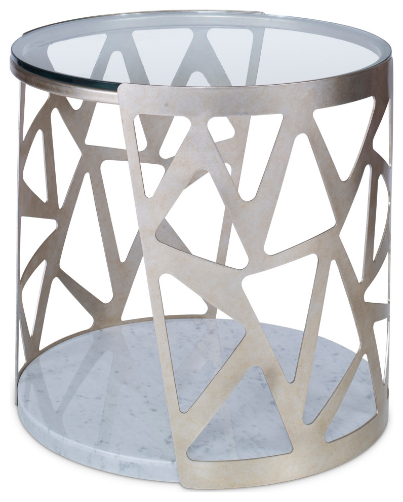 Ambella Home Collection   Pierced Round End Table   07269 900 001   Contemporary   Side Tables And End Tables   by GreatFurnitureDeal  Houzz