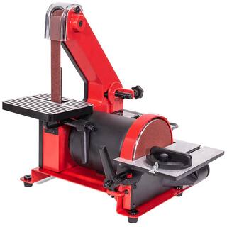 XtremepowerUS 1 in. x 30 in. Belt with 5 in. Disc Sander Corded Bench Top Polish Grinder Table Sanding Station 46000-H1