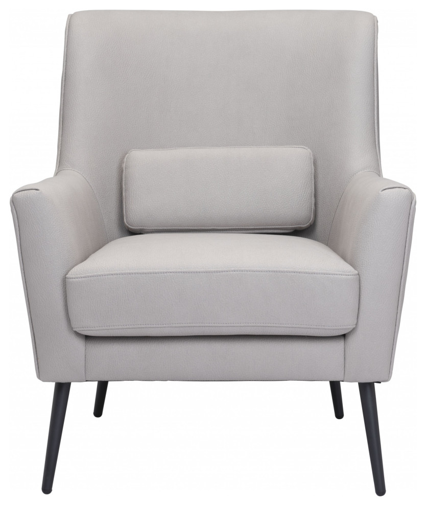 Ontario Accent Chair Gray   Midcentury   Armchairs And Accent Chairs   by Global Discount Store LLC  Houzz