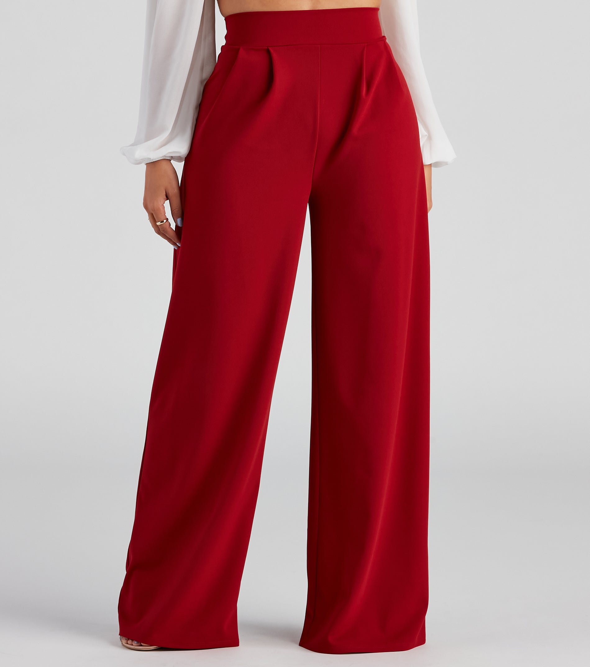 Chic Professional Wide-Leg Pants