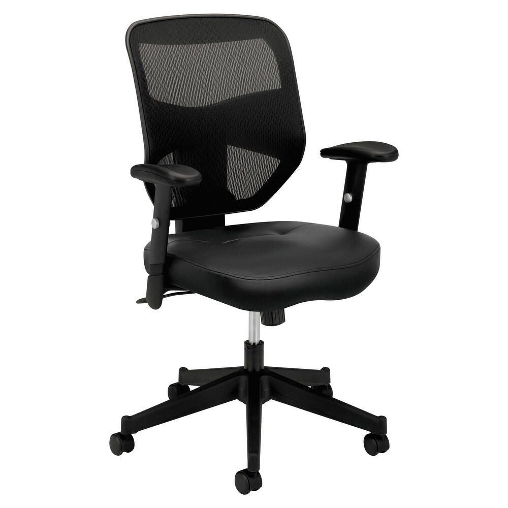 HON VL531 Mesh High Back Task Chair with Adjustable Arms  Supports Up to 250 lb  18\