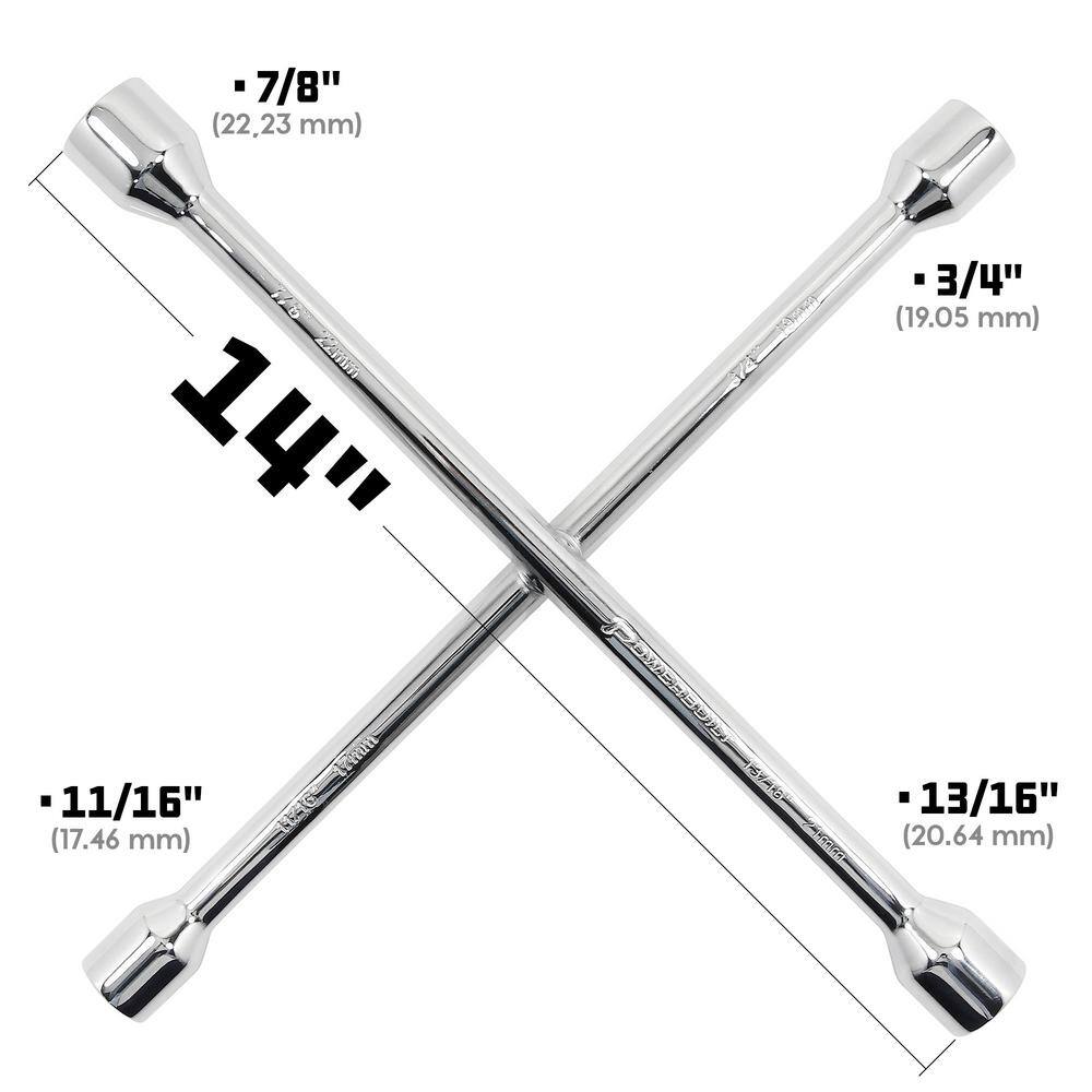 Powerbuilt 14 in. Universal Lug Wrench 940558