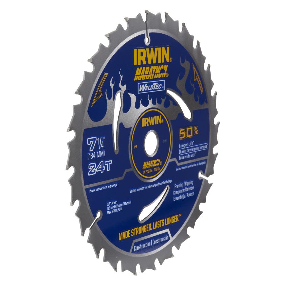 Weldtec 7-1/4 In. 24T Saw Blade ;