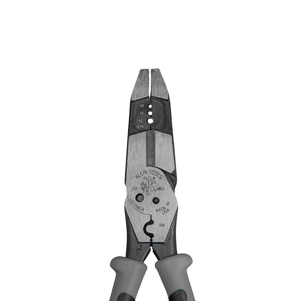 Klein Tools 8 in. Hybrid Pliers with Crimper J2158CRSEN