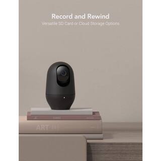 nooie Wireless 1080p Full HD Indoor Black 360 Home Security Camera IPC100C