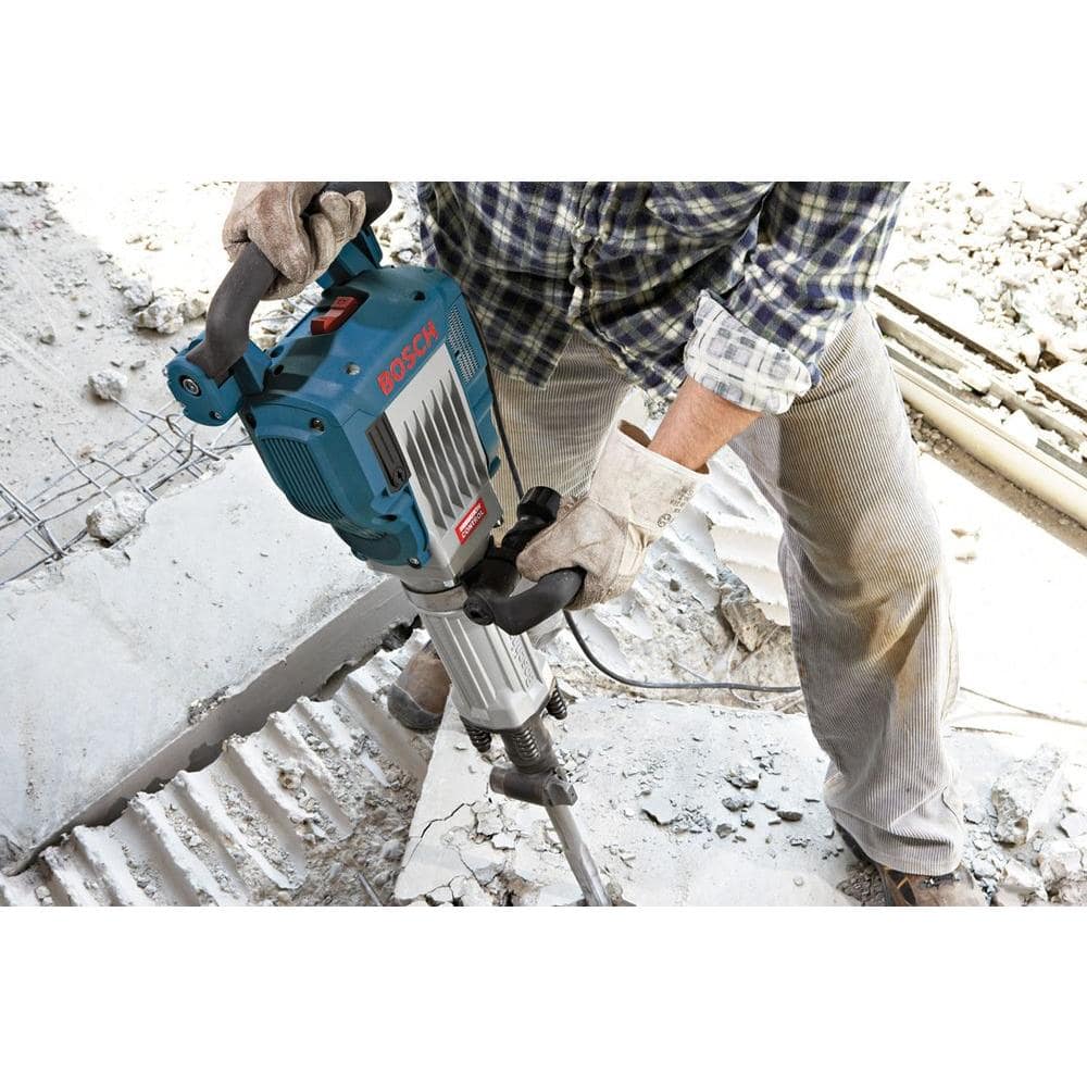 Bosch 15 Amp 1-1/8 in. Corded Concrete Electric Hex Breaker Hammer Kit with Hard Carrying Case with Wheels 11335K