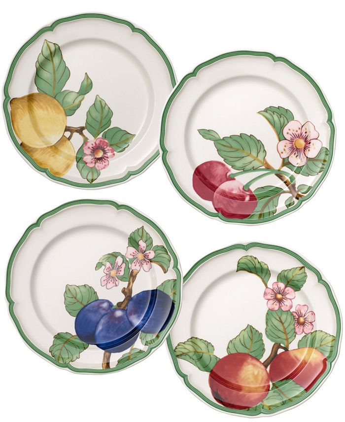 Villeroy and Boch French Garden Modern Fruit Set 4 Dinner Plate