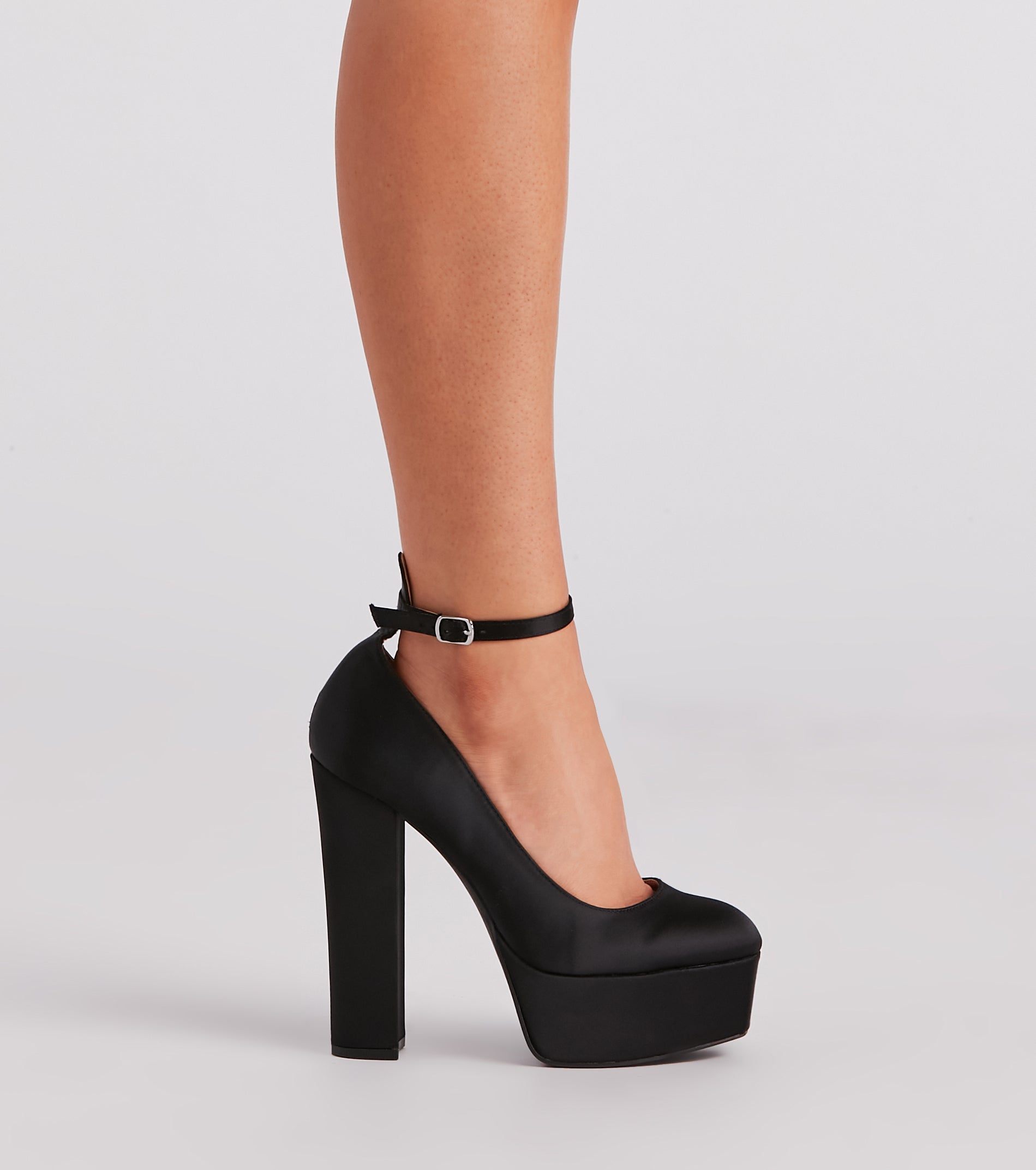 Strides Of Sass Satin Platform Pumps