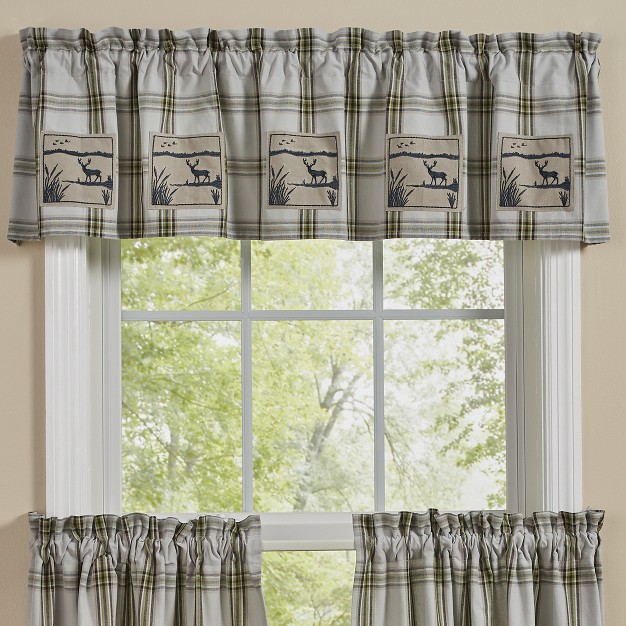 Park Designs Timberline Lined Patch Valance 60x14