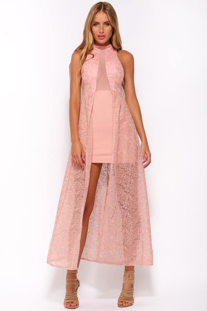 Hearing Bells Maxi Dress Pink