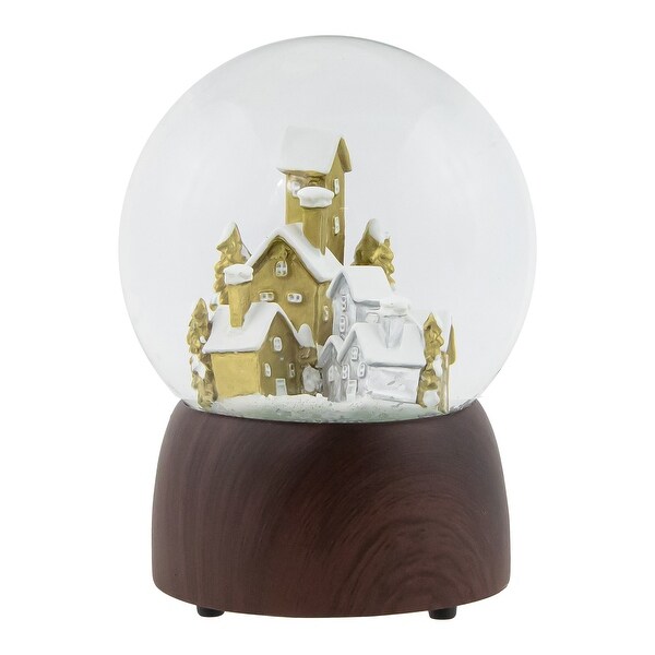 6.5 Holiday Village Wonderland Christmas Musical Snow Globe