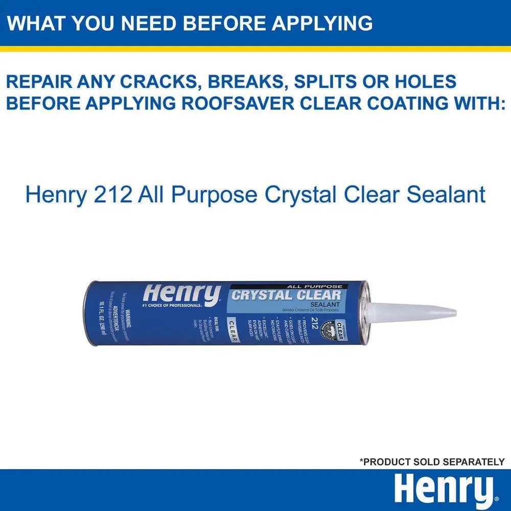 Henry 812 RoofSaver Clear Sealer Shingle Coating 0.90 gal. HE812146