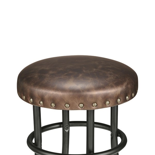 Furniture of America Vigo Rustic Bronze Counter Height Barstool