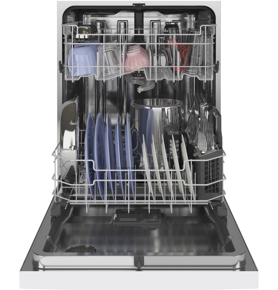 Ge Appliances GDF645SGNWW Ge® Front Control With Stainless Steel Interior Dishwasher With Sanitize Cycle & Dry Boost