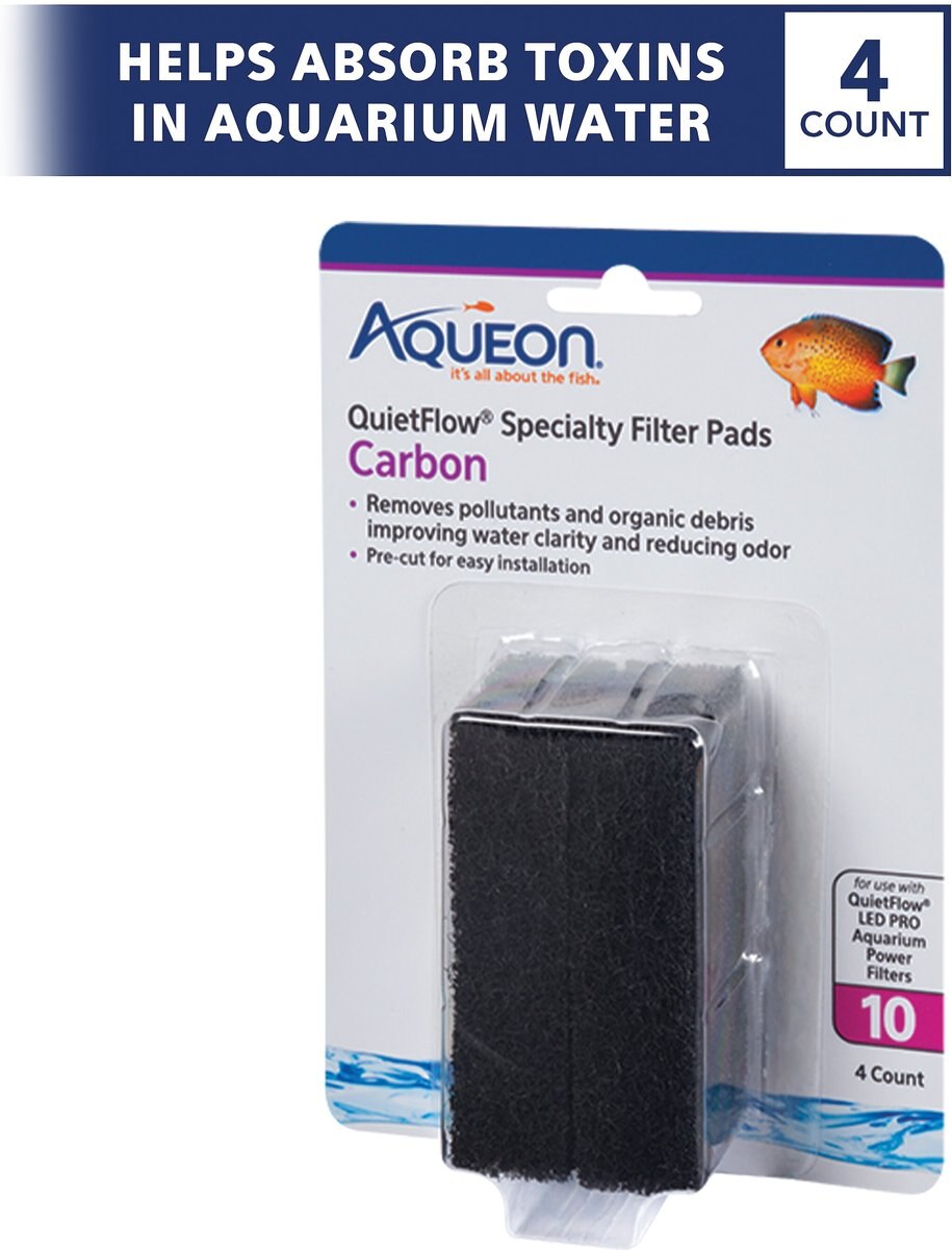 Aqueon QuietFlow 10 Carbon Reducing Specialty Filter Pad