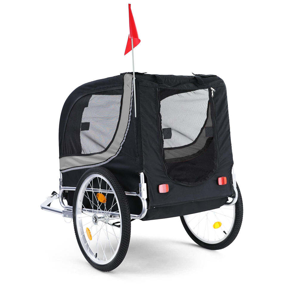 Outdoor Travel Pet Dog bike Trailer pet carrier bicycle trailer