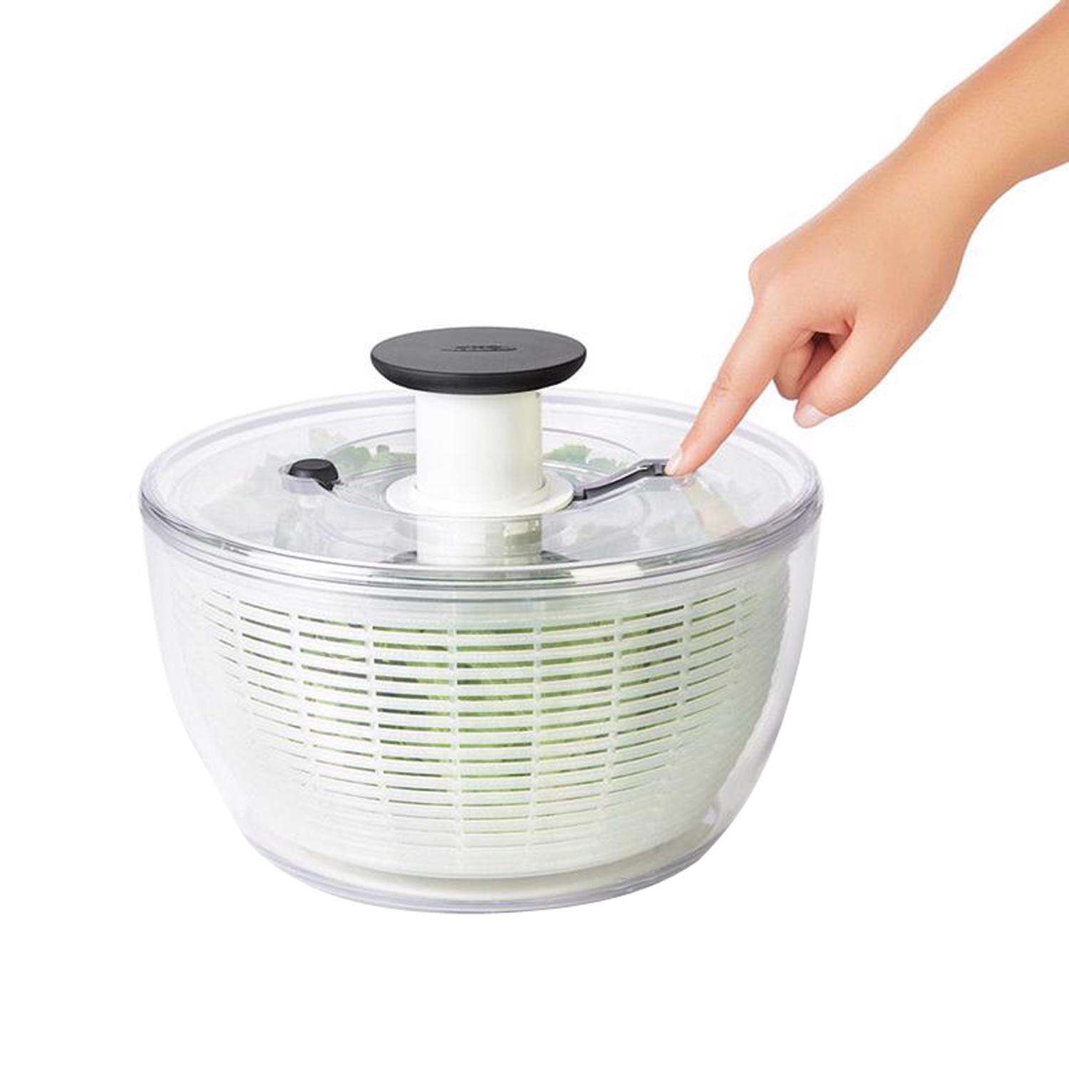 OXO Good Grips White/Clear Plastic Salad Spinner