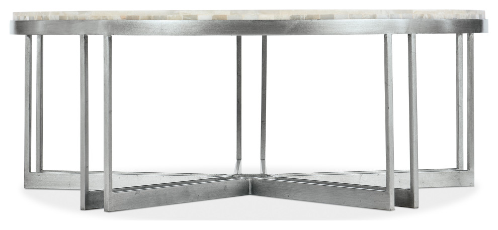 Melange Marin Round Cocktail Table   Contemporary   Coffee Tables   by Hooker Furniture  Houzz