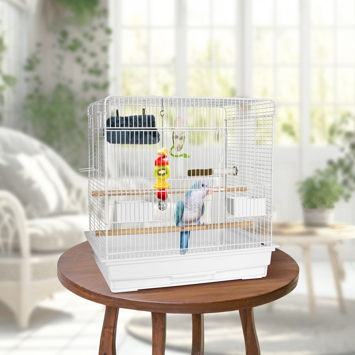 Featherland Paradise 2418S Starter Kit Bird Cage， White