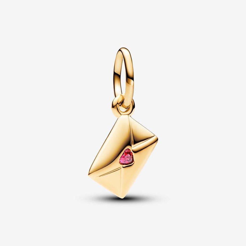 PANDORA  Love Letter Envelope Dangle Charm - 14k Gold-plated unique metal blend