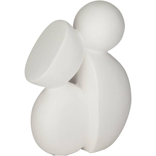 High Matte White Ceramic Figurine