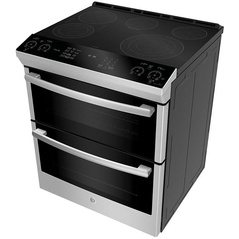 GE Profile 30-inch Slide-in Electric Range with True European Convection Technology PCS980YMFS