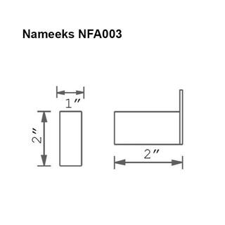 Nameeks General Hotel Wall Mounted Bathroom Hook in Chrome Nameeks NFA003