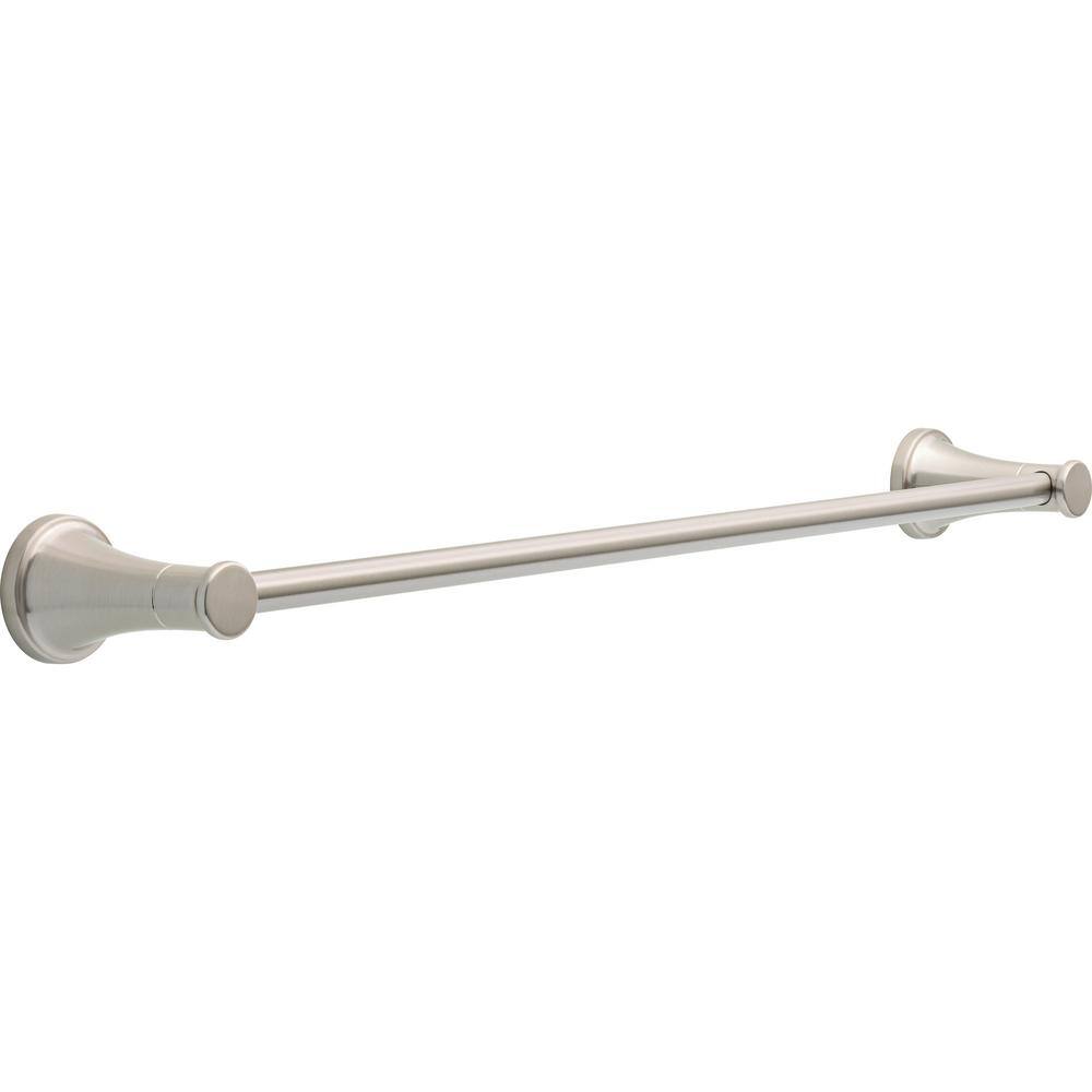 Delta Casara 24 in. Wall Mount Towel Bar in SpotShield Brushed Nickel CSA24-BN