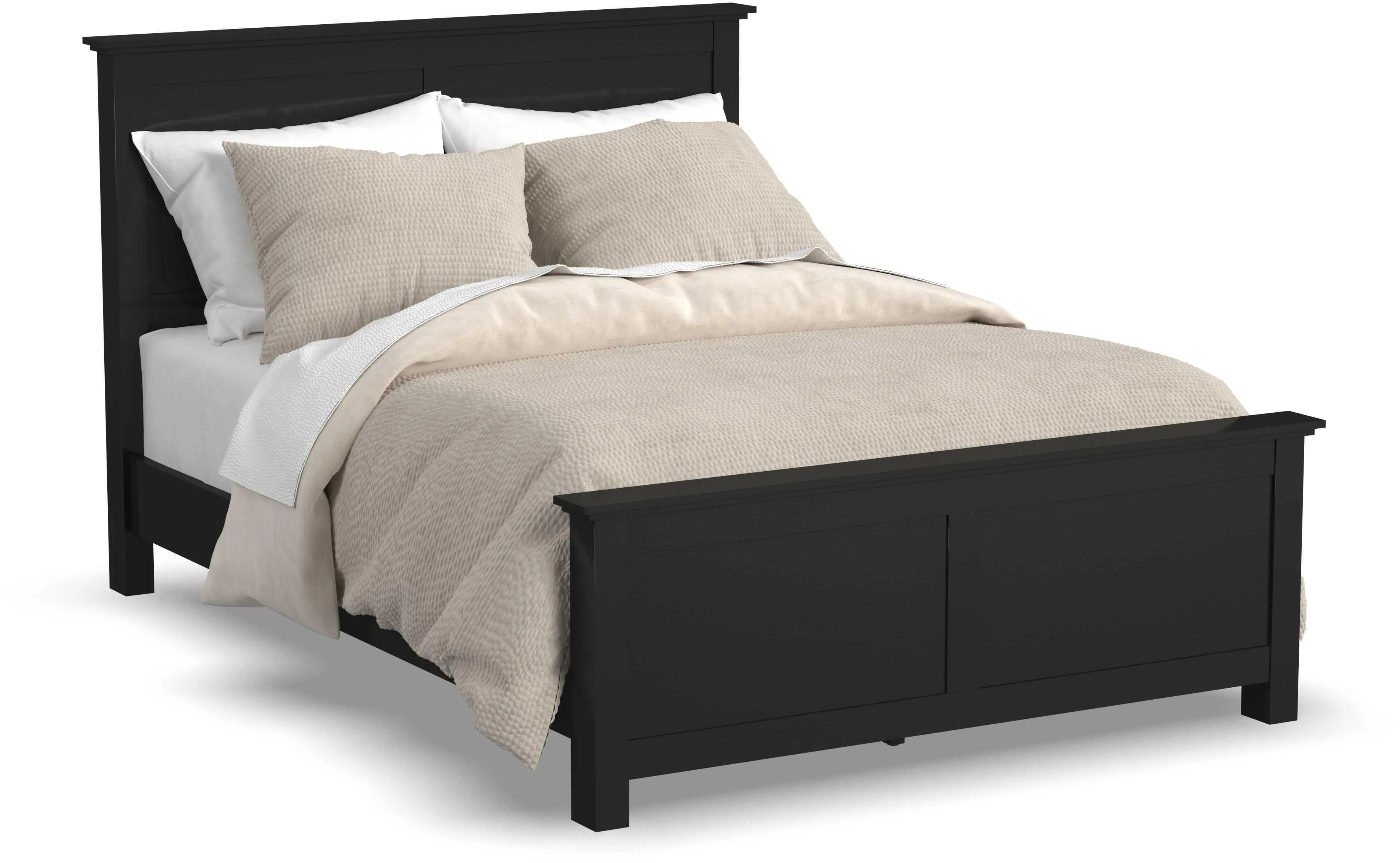 Oak Park Black Queen Bed