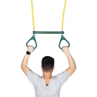 Winado 18 in. Green Trapeze Swing Bar Heavy-Duty Chain Swing Set Accessories 410141285707